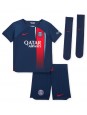 Paris Saint-Germain Achraf Hakimi #2 Domácí dres pro děti 2023-24 Krátký Rukáv (+ trenýrky)